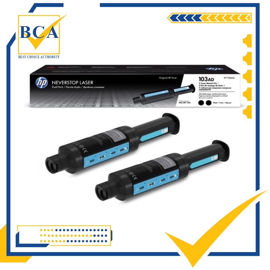Mực in HP 103AD Dual Pack Black Original Neverstop Laser Toner Reload Kit  mực đôi