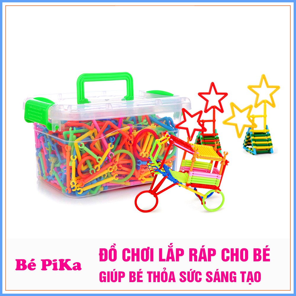 Hộp Que Đồ Chơi Lắp Ráp 350 Chi Tiết Cho Bé - Kích thích trí sáng tạo của bé