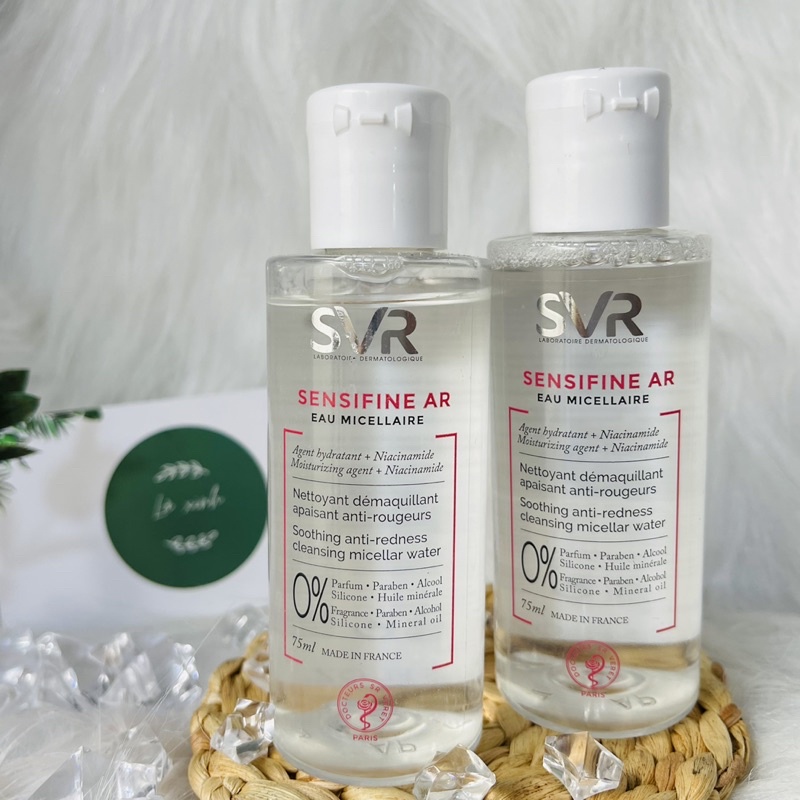 Nước Tẩy Trang SVR Sensifine Ar Eau Micellaire (Pháp) Travelsize 75ml