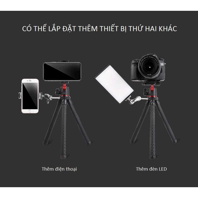 Chân đế quay phim cho điện thoại kèm Gimbal cao cấp 138A - Gimbal chống rung dành cho Máy ảnh, Điện thoại