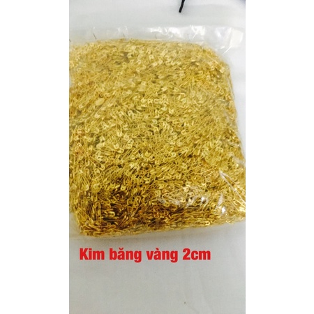 bán 20 chiếc kim băng vàng dài 2cm nhỏ xinh