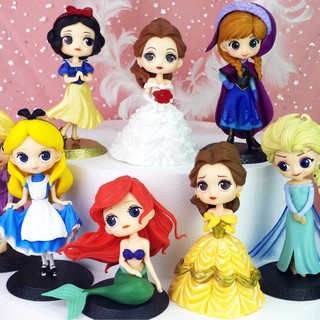 Bupbe trang trí bánh kem - trang trí bánh sinh nhật - Elsa,belle,bạch tuyết