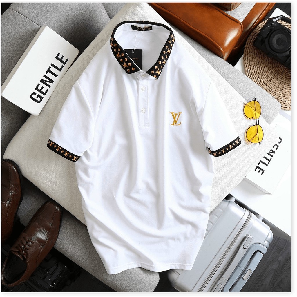 Áo Thun Nam Cổ Trụ Tay Ngắn Vải Cotton Mềm Mịn Uy Tín HP