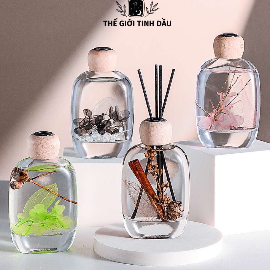 Tinh Dầu Thơm Phòng Khuếch Tán Que Gỗ Bốn Mùa Hoa Anh Đào Chai Lớn 150ML