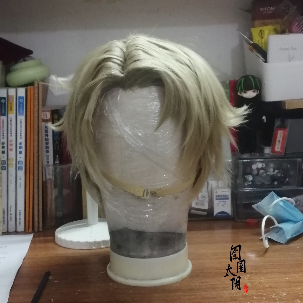 Wig/ tóc giả nam cosplay Loid Forger Spy x family Gia đình điệp viên màu vàng trà