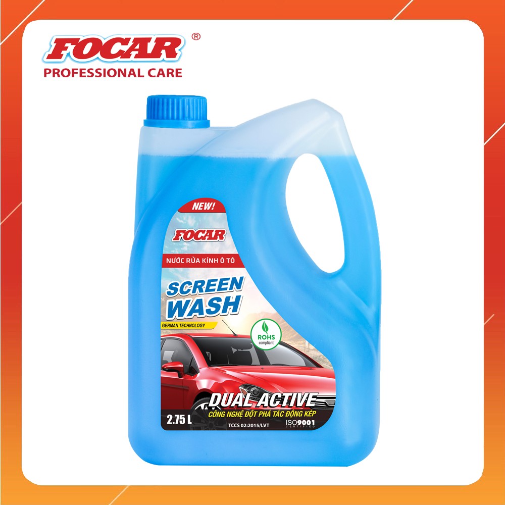 [SHIP GRAB Nhanh HN] Nước rửa kính ô tô Focar Screen Wash 2.75L