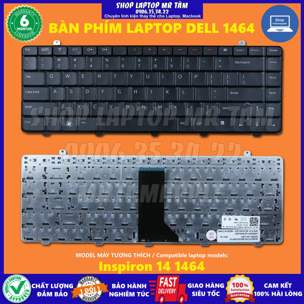 Bàn phím Laptop Dell 1464