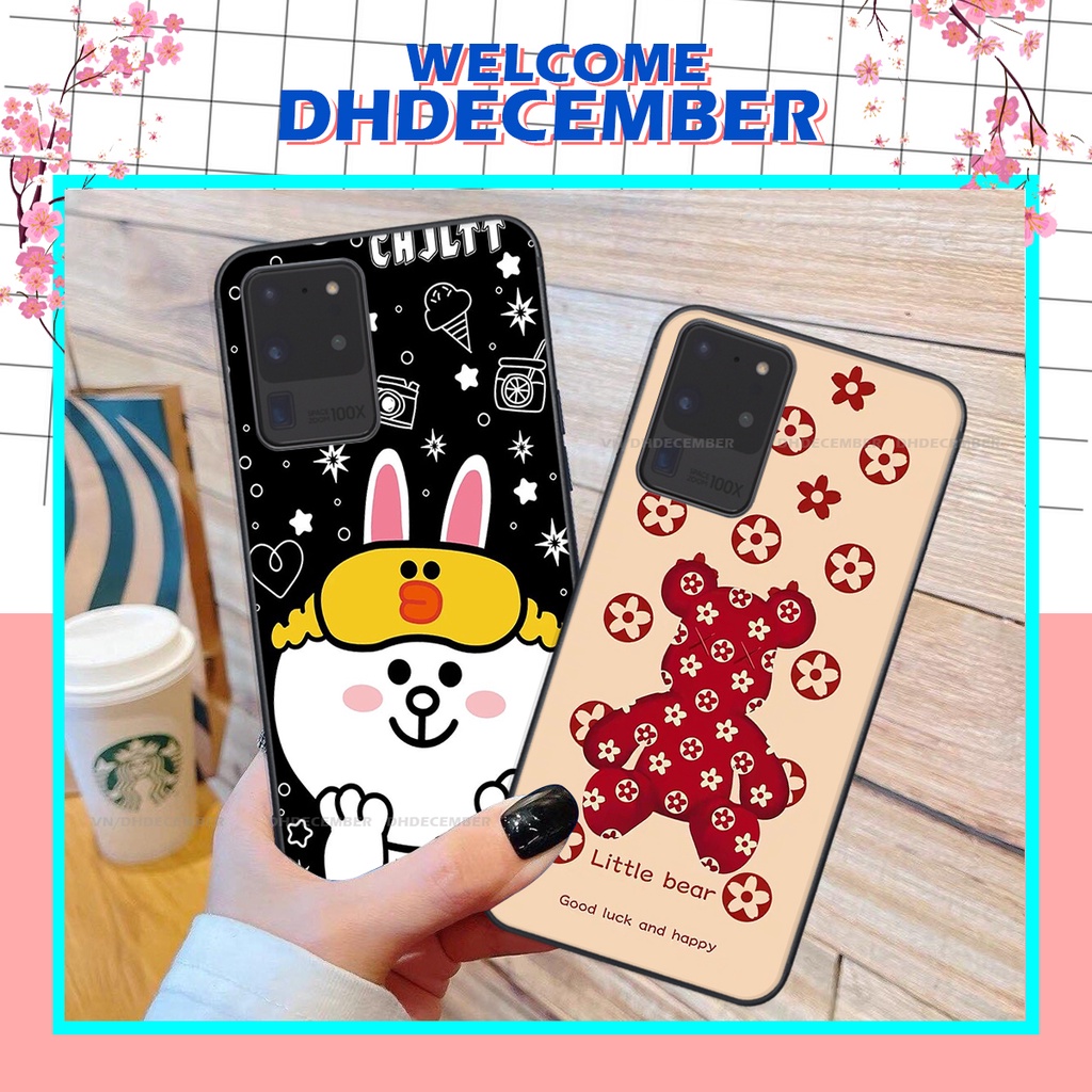 Ốp lưng Samsung Galaxy S20 ULTRA in hình gấu K@ws, gấu nâu, dor@emon RẺ- ĐẸP- BỀN