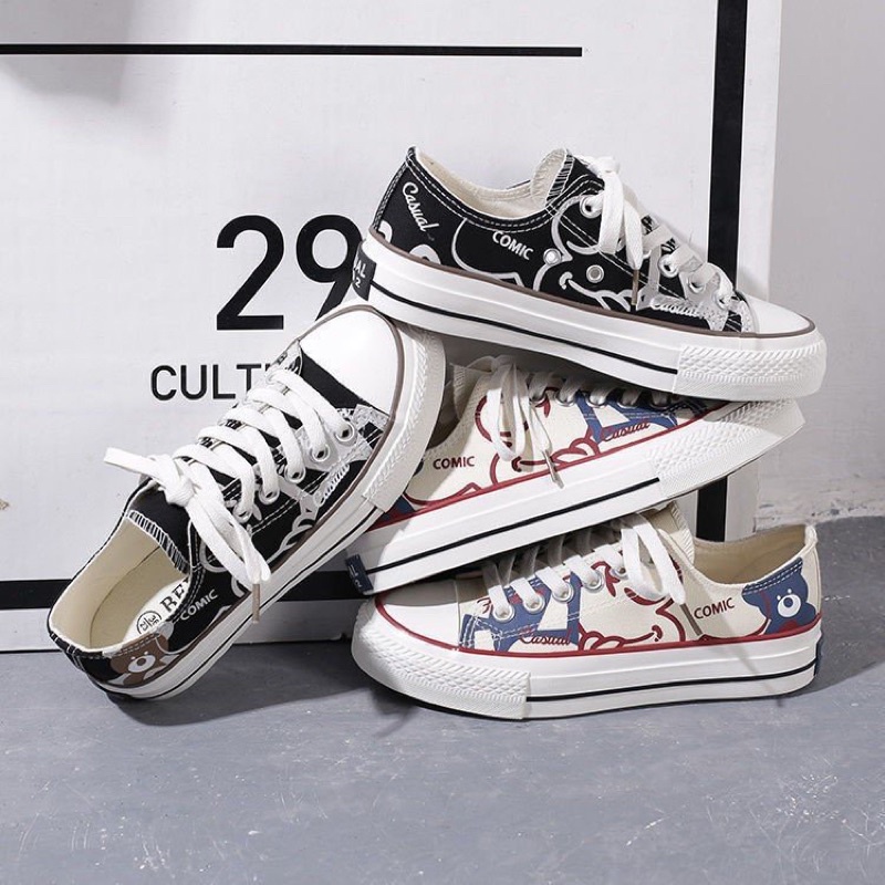 Thanh Lý Giày Thể Thao In Hoạ Tiết Gấu Đủ Size