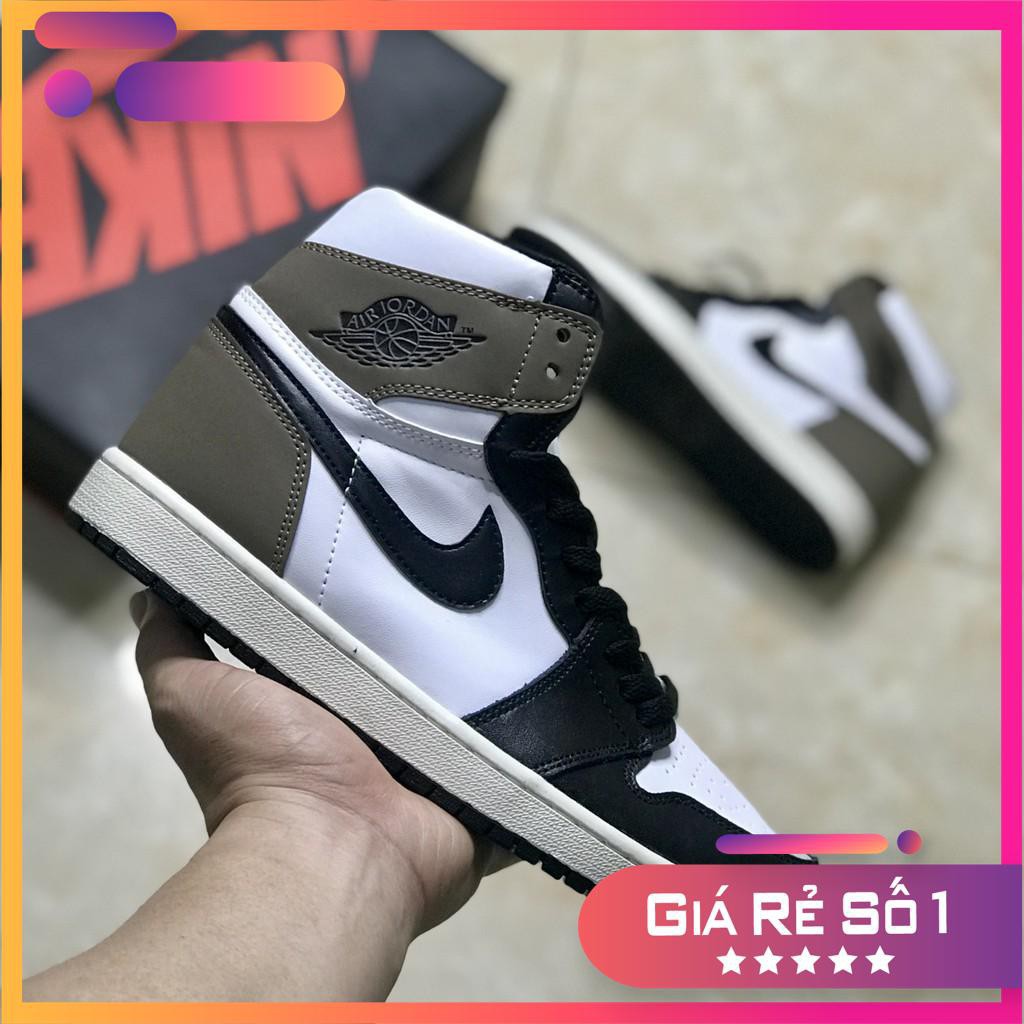 {Flash Sale 10.10} Giày bóng rổ jordan 1 darkmocha hàng cao cấp, giày sneaker jd1 freeship