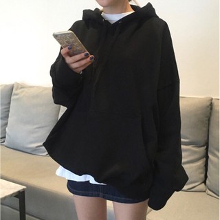 HD022 - ÁO HOODIE BASIC ĐEN TRƠN CAO CẤP