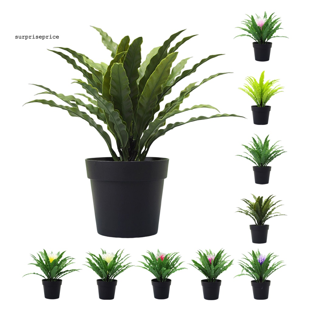 Chậu Cây Bonsai Giả Bằng Nhựa Màu Sắc Tươi Sáng Dùng Trang Trí Bàn Làm Việc