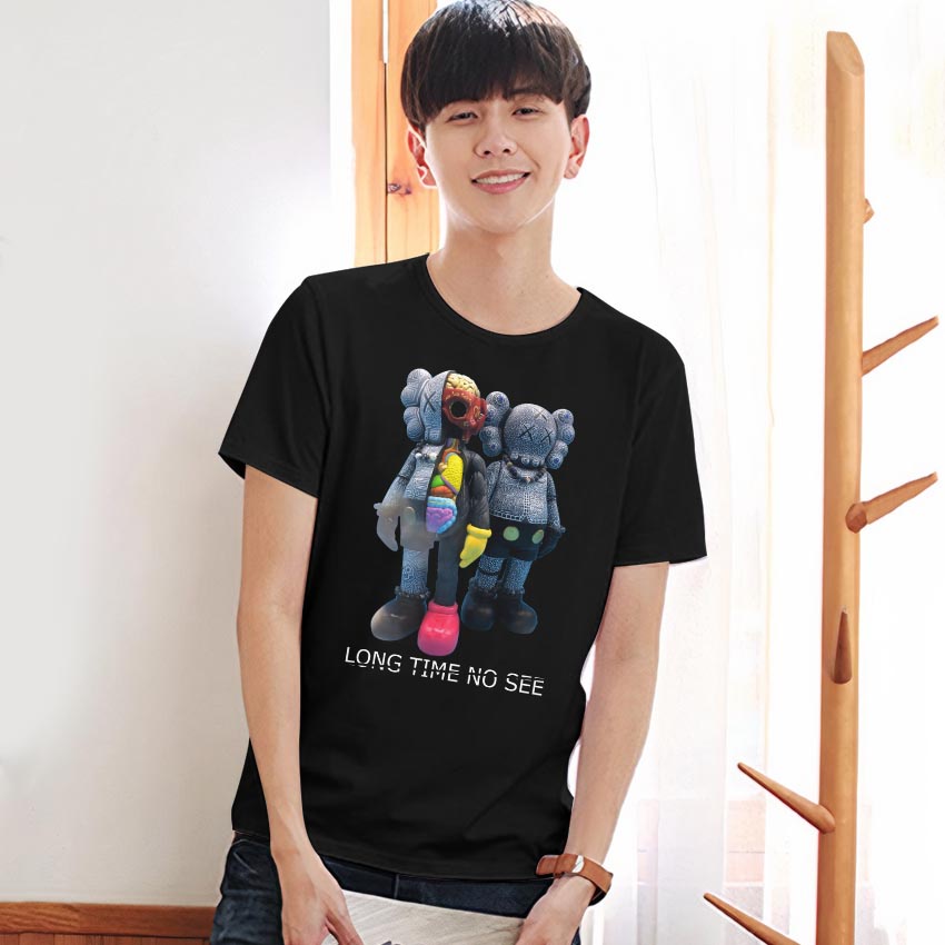 Áo thun in hình BEEBEE  Long time no see -LTNS001 (đen-trắng) 100% COTTON | BigBuy360 - bigbuy360.vn