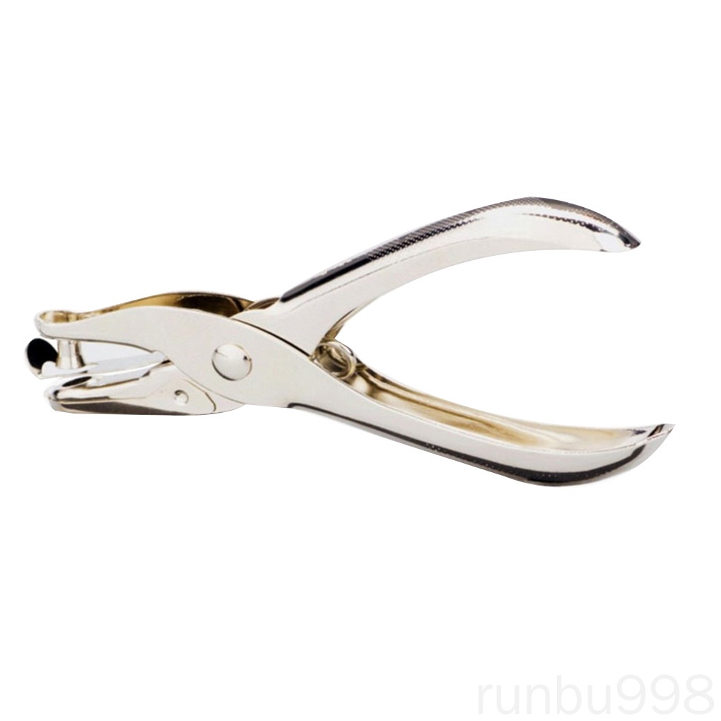 Kìm Bấm Lỗ Cầm Tay Làm Từ Kim Loại Đường Kính 6mm Có Thể Bấm Lỗ 1-8 Trang Giấy Cùng Lúc Runbu998