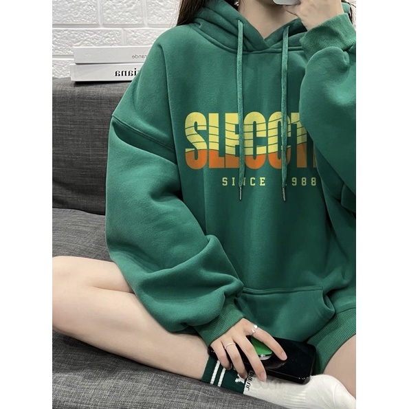Áo Hoodie Nỉ Bông Dài Tay Form Suông Unisex SLECCTER SINCE 1988