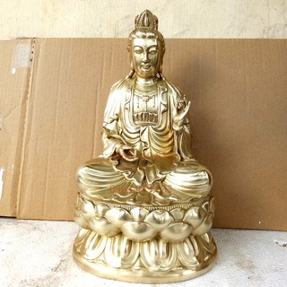 Tượng đồng đại thế chí bồ tát, tượng thế chí bồ tát cao 30cm, mẫu tượng đại thế chí ngồi, giá tượng đại thế chí bồ tát