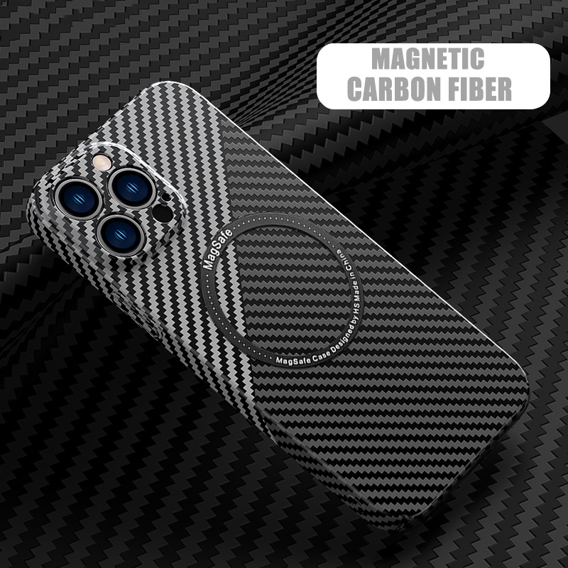 Ốp Điện Thoại Sợi Carbon Siêu Mỏng Chống Sốc Cho Iphone 13 11 12 Pro Max