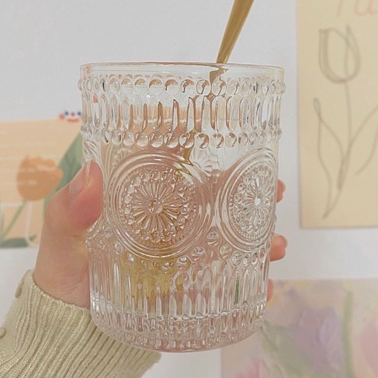 Cốc thủy tinh sinh tố 300ml UG407 chất dầy dặn ( #ly_thủy_tinh - lẻ 1 chiếc )