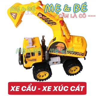 Đồ Chơi Xe Cẩu, Xe Xúc Đất Loại Lớn Nhựa Bền Đẹp ( Hàng Việt Nam )