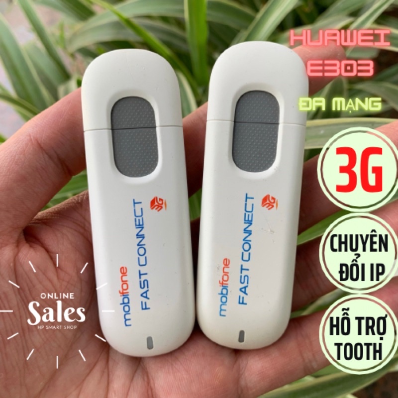 Dcom 3G - USB 3G Huawei E303 đa mạng, chính hãng, đã qua sử dụng