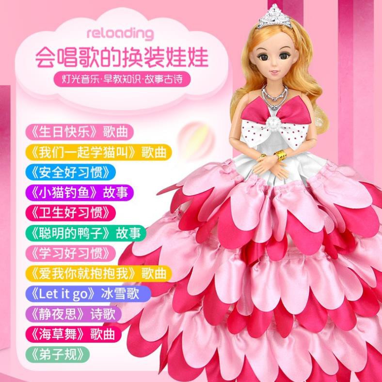 Bộ đồ chơi trẻ em búp bê Barbie khổng lồ hộp quà ngoại cỡ cho bé gái, quần áo trong biệt thự mơ của công chúa hơn <