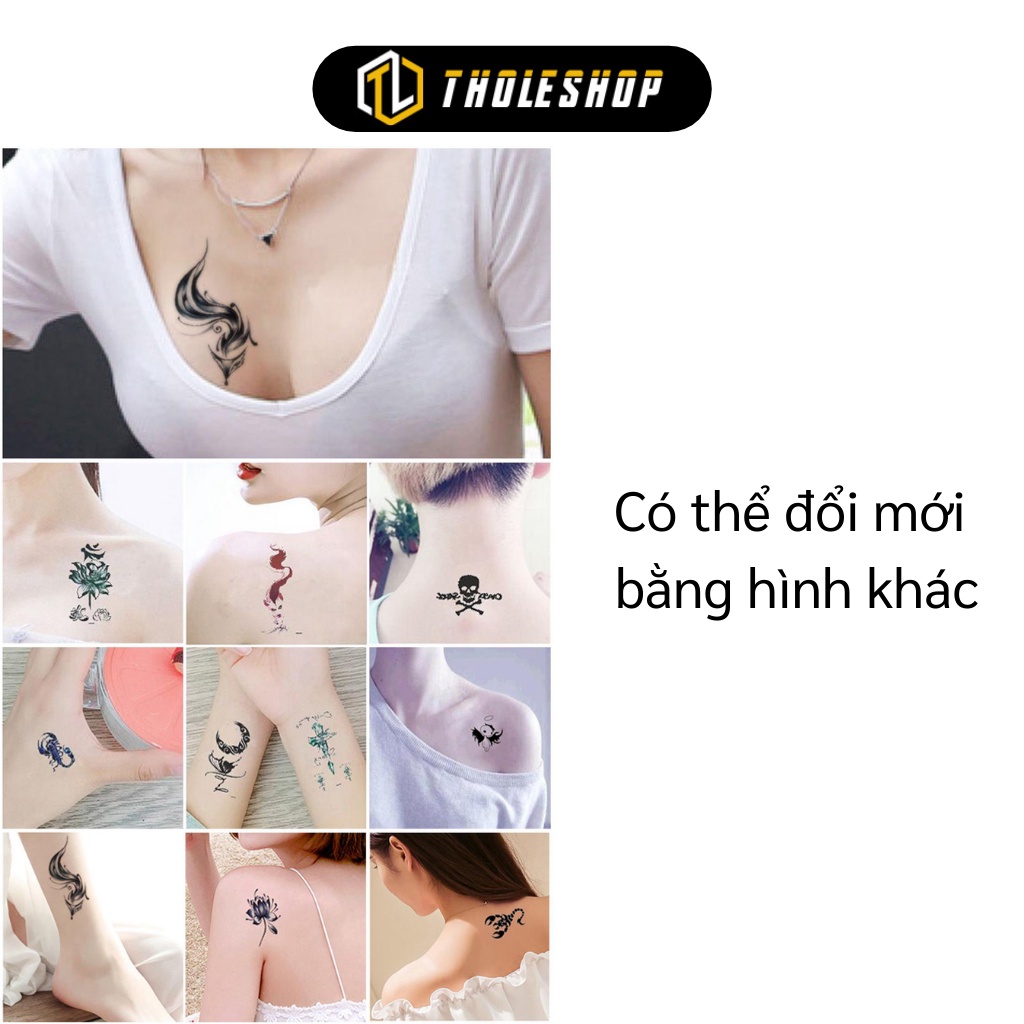 Hình Xăm Dán - Combo 30 Hình Xăm Tạm Thời Giao Ngẫu Nhiên, Dễ Sử Dụng 5290