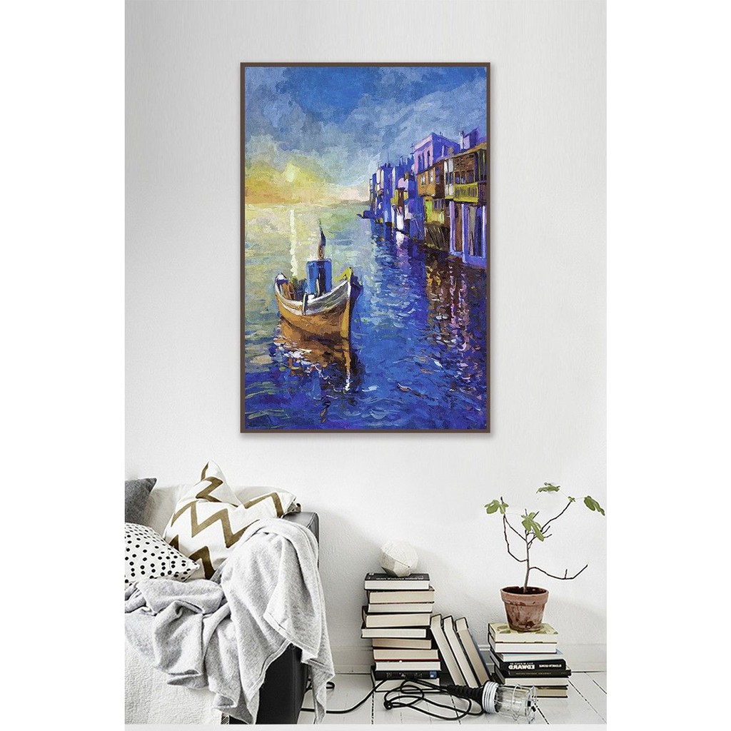 TRANH TREO TƯỜNG CANVAS  CỠ ĐẠI - GIÁ RẺ KÈM KHUNG -PHONG CÁCH BẮC ÂU TRỪU TƯỢNG- MELYHOME