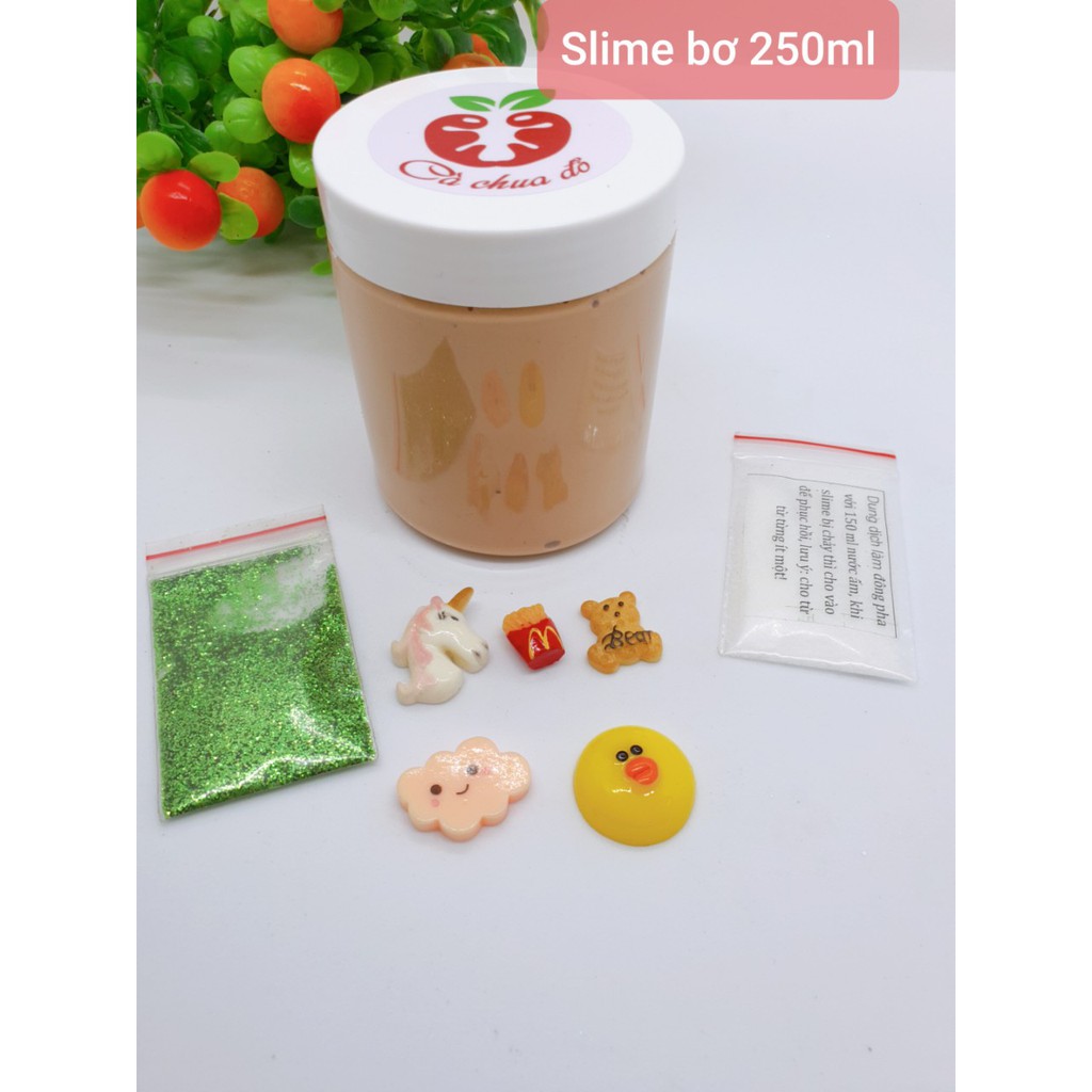 Slime bơ 250ml kèm quà tặng