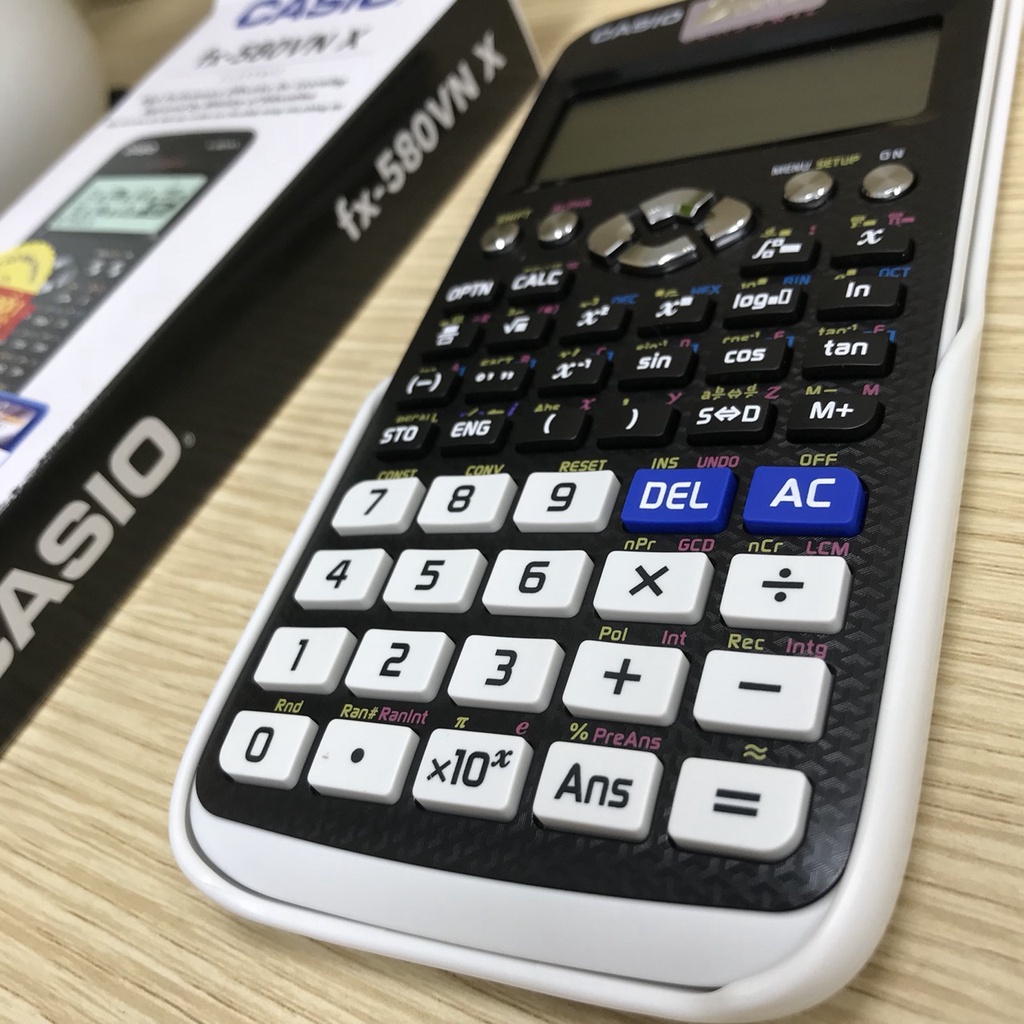 Máy tính Casio FX-580VNX - Chuyên dùng cho cấp 2 &amp; cấp 3, cầm tay, nhỏ gọn, cho phép mang vào phòng thi