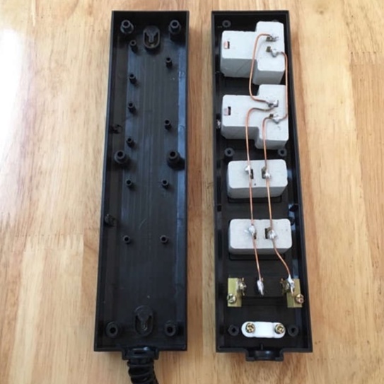 Ổ cắm điện chống cháy chịu tải 2200w Nival N424 dây dài 4m