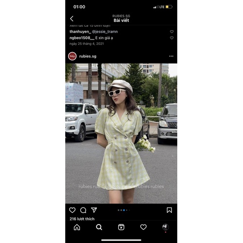 Pass váy kelly dress của Rubies màu be