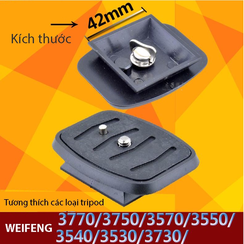 Plate chân máy ảnh Weifeng 3520