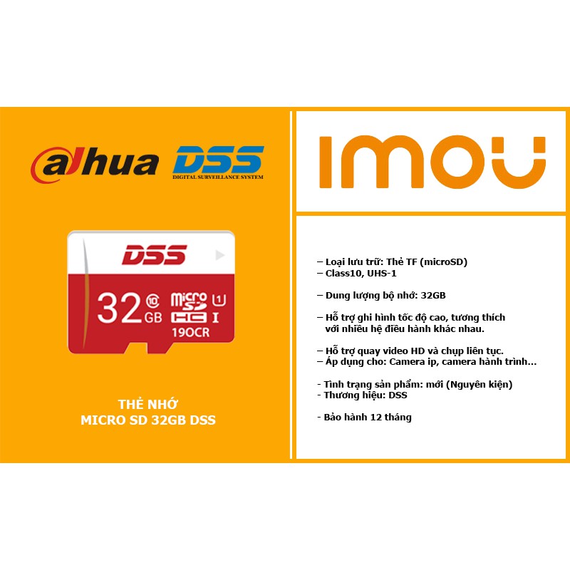 THẺ NHỚ LƯU TRỮ CHUYÊN DÙNG 32GB, Chuyên dùng cho máy ảnh, Máy Quay An Ninh | BigBuy360 - bigbuy360.vn