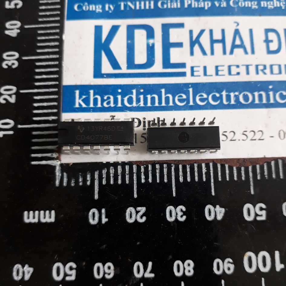 3 con CD4077BD CD4077 DIP-14 IC 4 cổng logic EX-NOR kde3055
