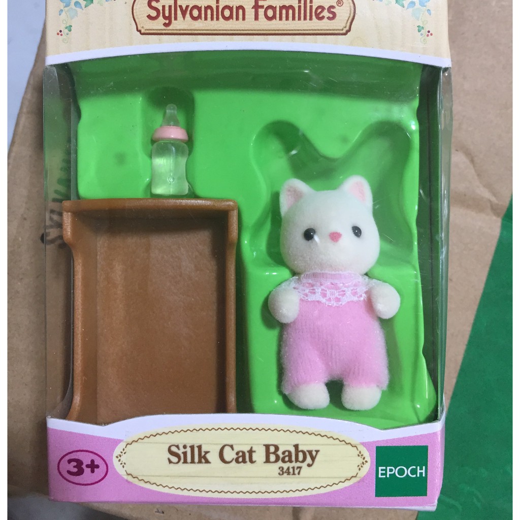 [HÀNG CHÍNH HÀNG] Đồ Chơi Mèo Áo Lụa Sylvanian Families Gia Đình Thỏ 3417