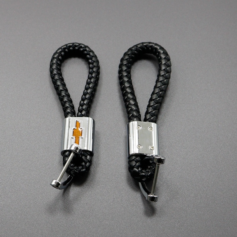 Móc Chìa Khóa Xe Hơi Bằng Da In Logo 3D Cho Chevrolet Captiva Colorado Cruze Spark Malibu Trax Aveo