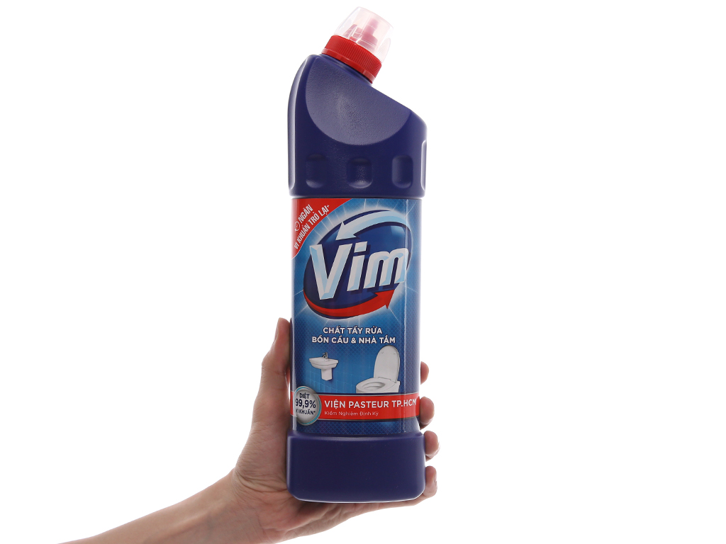 Nước tẩy bồn cầu & nhà tắm VIM diệt khuẩn 900ml