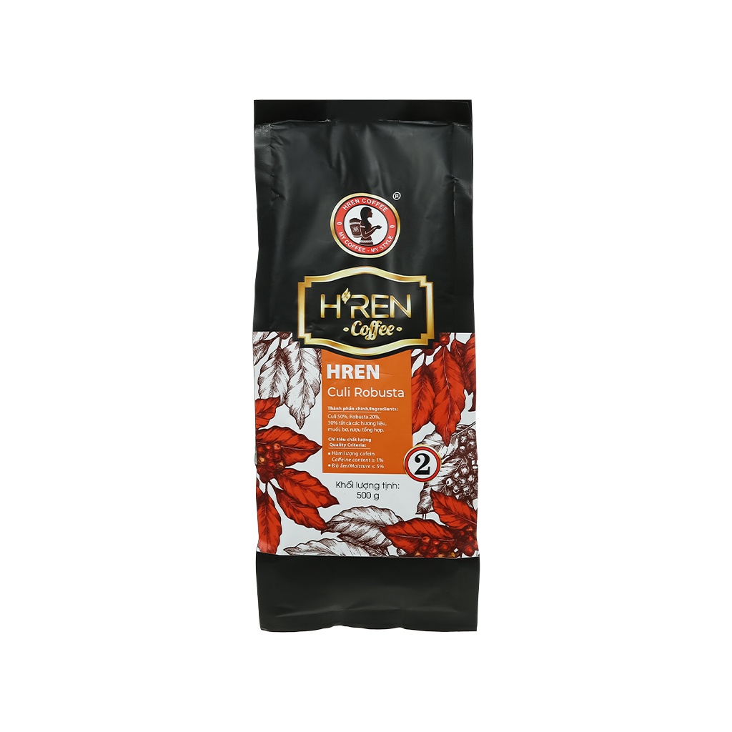 Cà phê rang xay H&quot;ren Culi Robusta 500g