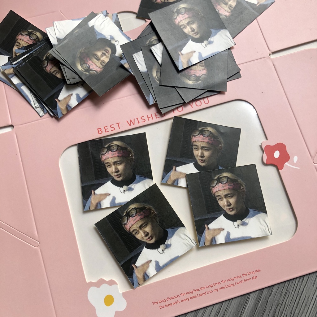 Set 35 tem niêm phong idol kpop hàn quốc - vuông 4cm - MS02