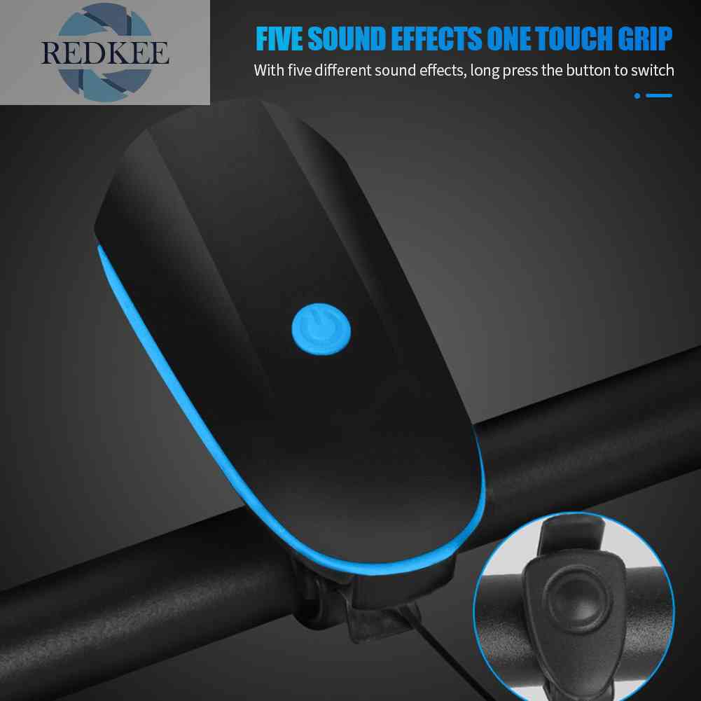 Đèn Pha LED 3W 240LM XPG Chống Thấm Nước Có Thể Sạc Lại Kèm Còi Cho Xe Đạp