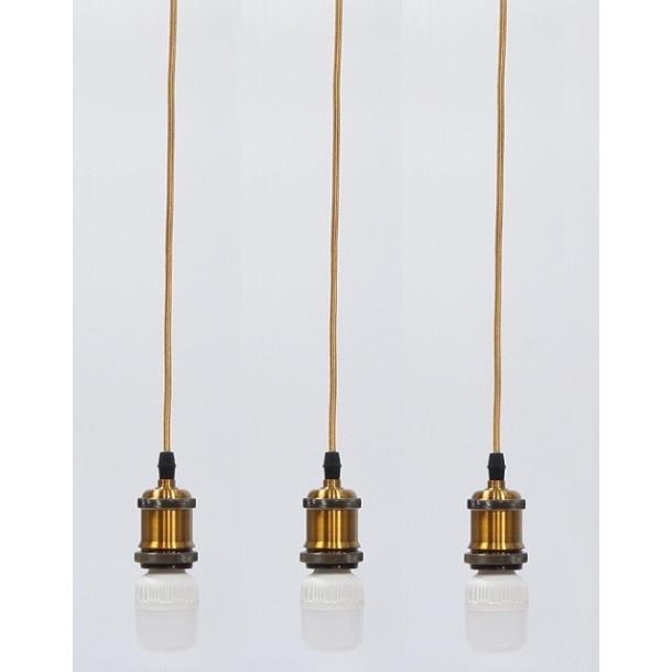 Bộ 3 dây đèn thả cổ điển bóng đèn led búp trụ trang trí 5w