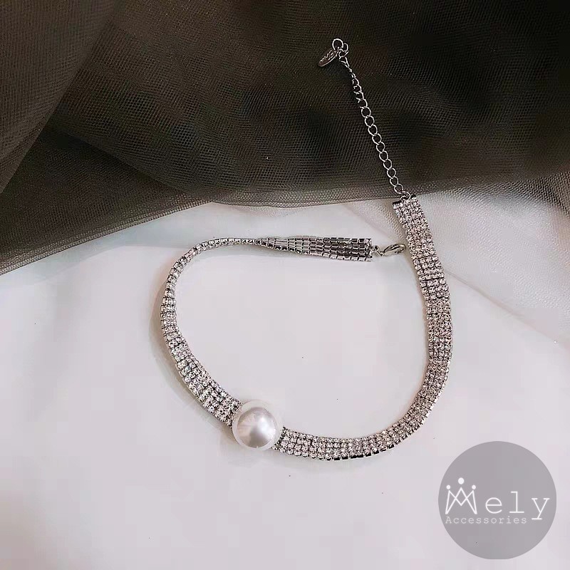 VÒNG CỔ CHOKER NGỌC ĐÍNH ĐÁ - MELY 1018