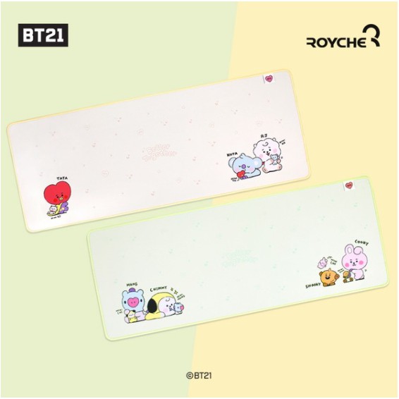 Tấm lót chuột máy tính in hình BTS BT21 dễ thương