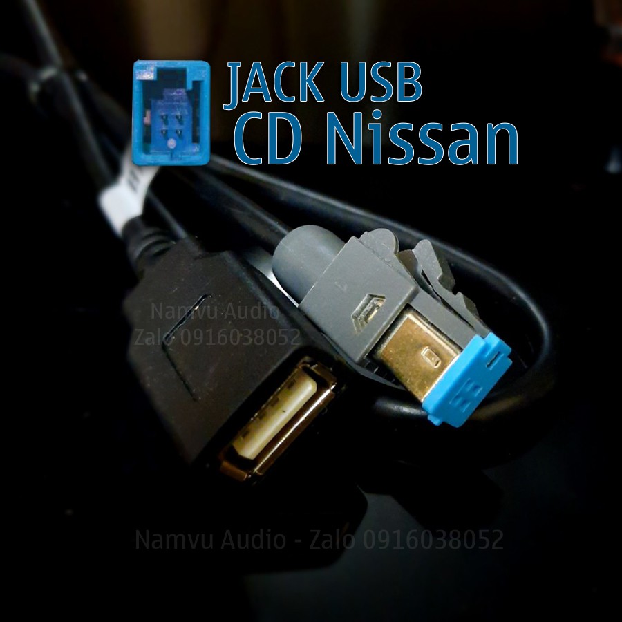 Dây kết nối USB nghe nhạc cho đầu CD ô tô NISSAN