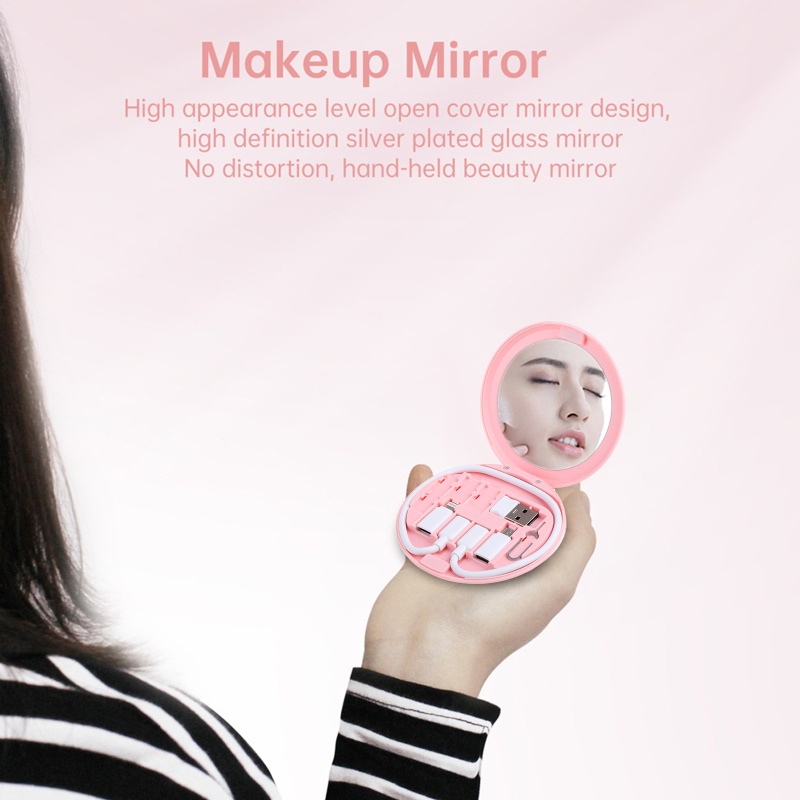 Hộp Đựng Đồ Trang Điểm Cá Nhân Đa Năng 11 Trong 1 Có Gương Soi Thẻ SIM Tiện Lợi