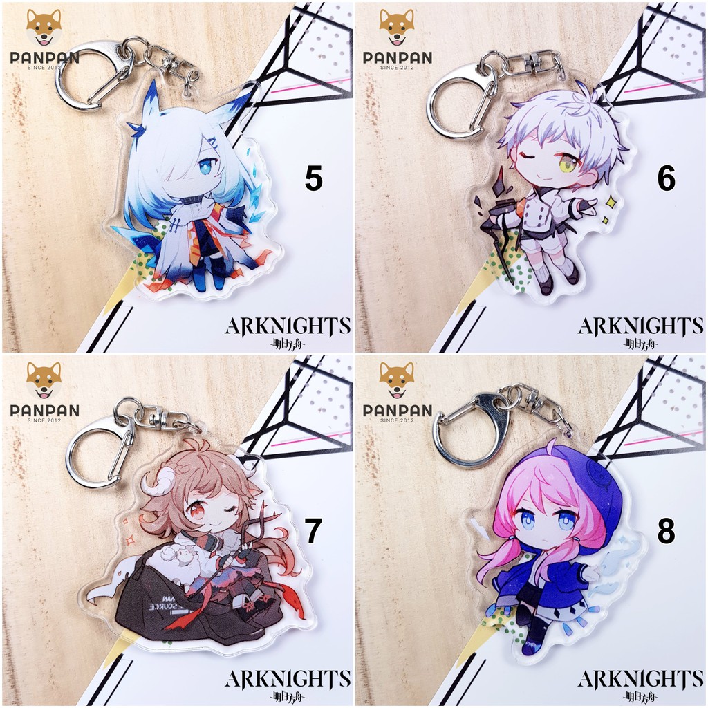 Móc khóa Anime DELUXE Arknights 11 NHÂN VẬT (6cm)