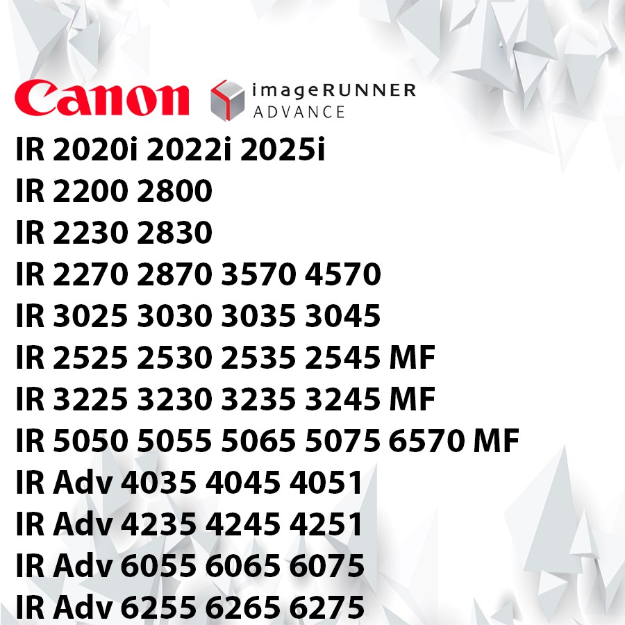 CANON Toner 1024/2020/2422/2525/2545/3245/3045/4035/4045/4570PHOTOCOPY chất lượng cao