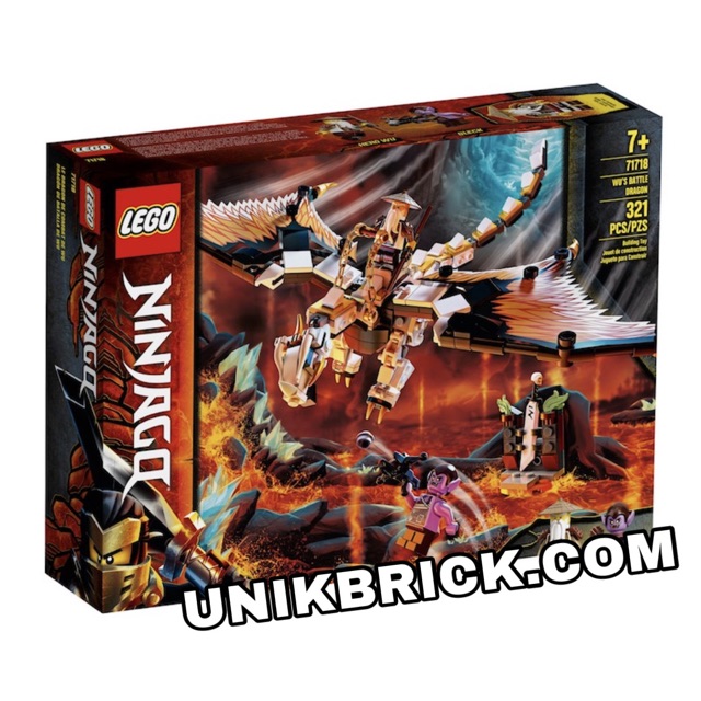 Lego UNIK BRICK 71718 Wu's Battle Dragon Cuộc chiến rồng của sư phụ Wu trong Ninjago chính hãng .