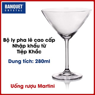 Bộ ly pha lê Desgustation dùng uống Martini dung tích 280ml (DEG280)