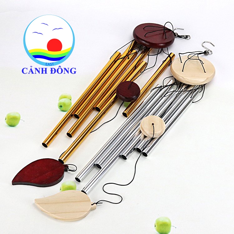 Chuông gió chiếc lá may mắn 6 thanh sang trọng